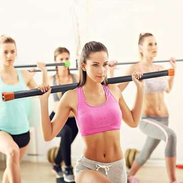 Yes4All Total Body Pilates Bar - 48" 5lbs for Workouts