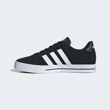 adidas Men's Daily 3.0 Skate Shoe, Black/White/Black, 12
