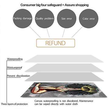 African American Wall Art Canvas Portrait for Decoration