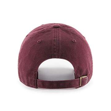 '47 Brand Boston Red Sox Clean Up Hat Cap Dark Maroon/Off White