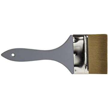 DecoArt Americana Decor Flat Brush, 4-Inch, Gray