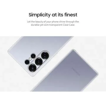 SAMSUNG Galaxy S25 Ultra Clear Phone Case, Transparent Protective Cover, Sleek and Smooth Design, Durable, US Version, EF-QS938CTEGUS