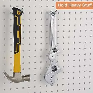 Rawall 2 Inch 50-Pack,Sturdy and Durable L Shape Galvanized Metal suitbale for 1/4 and 1/8 Pegboard Hooks with Rubber Tipped,Pegboard Hooks for Garage,Office,Kitchen,Store(Silver)