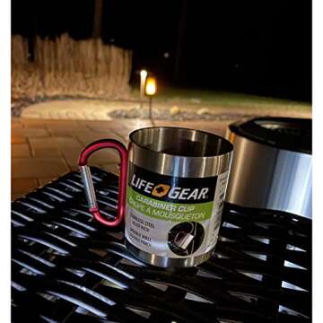 Life Gear 10 oz Stainless Steel Mug for Outdoor Adventures