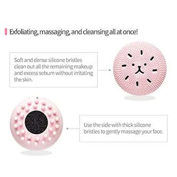 ETUDE My Beauty Tool Jellyfish Silicon Brush - All in One Deep Pore Cleansing Sponge & Brush, For Exfoliating, Massage, Cleansing Soft Brush