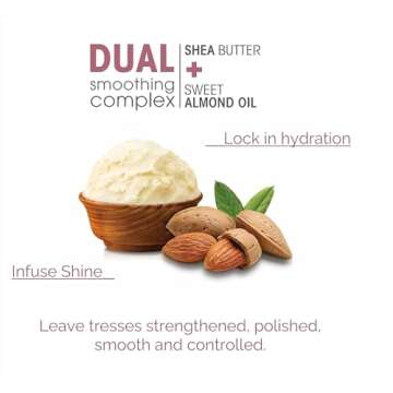 GIOVANNI 2chic Frizz Be Gone Anti-Frizz Polishing Serum - Anti Frizz Natural Hair Smoothing Formula with Shea Butter & Sweet Almond Oil, No Parabens, Color Safe Hair Oil Serum - 2.75 oz