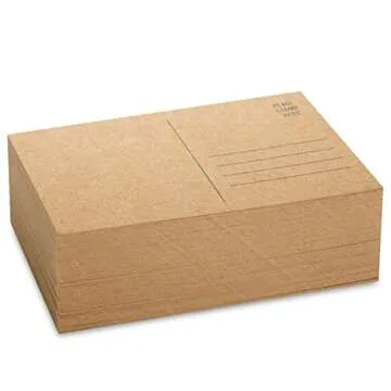 Creative Blank Postcards Bulk Pack for Mailing and Crafts