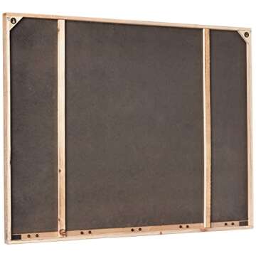 Creative Co-Op Weekday Wall Chalkboard with 5 Metal Hooks