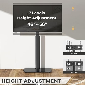 Adjustable Swivel TV Stand for 26-65 Inch TVs