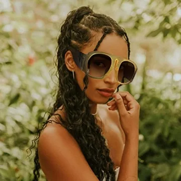 FEISEDY Retro Aviator Sunglasses for Stylish Sun Protection