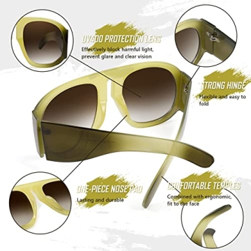 FEISEDY Retro Aviator Sunglasses for Stylish Sun Protection
