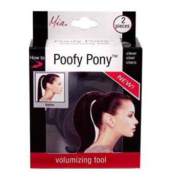 Mia Poofy Pony Volumizing Styling Tool for Thick, Full Ponytails Using Your Own Hair - Ideal for Wom...