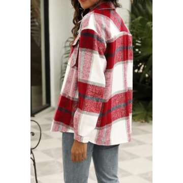 Stylish Automet Flannel Shacket for Women - Cozy & Chic