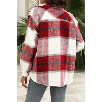 Stylish Automet Flannel Shacket for Women - Cozy & Chic
