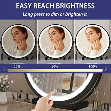 Hasipu Vanity Mirror with Lights for Perfect Makeup