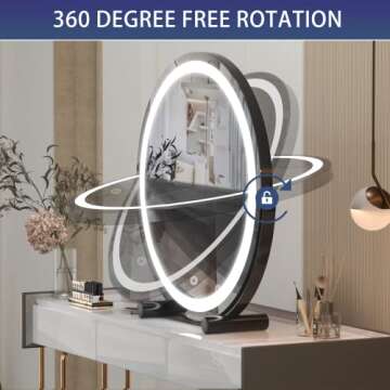 Hasipu Vanity Mirror with Lights for Perfect Makeup