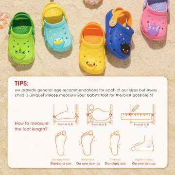 Dripdrop Girls Lightweight Comfort Clogs for Kids