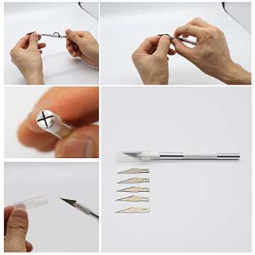 ANCIRS Wallpaper Smoothing Tool Set, Wallpaper Hand Tool Kit for Window Film Craft Vinyl, Adhesive Contact Paper Application