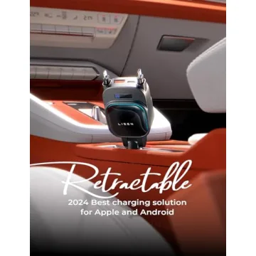 LISEN Retractable Car Charger [2025 Updated] 96W Fast Charging 4 in 1 Retractable Phone Charger for Car, Retractable Car Charger Fast Car Phone, Retractable Car Charger USB C for iPhone 16 15 14 13 12