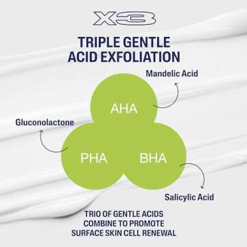 Cetaphil Gentle Exfoliating SA Lotion, Lightweight Moisturizer for All Skin Types, 16 Fl oz Pump Bottle, Salicylic Acid, Mandelic Acid & Gluconolactone, Gently Exfoliates, Dermatologist Recommended Brand