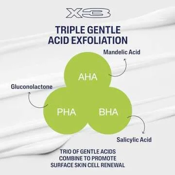 Cetaphil Gentle Exfoliating SA Lotion, Lightweight Moisturizer for All Skin Types, 16 Fl oz Pump Bottle, Salicylic Acid, Mandelic Acid & Gluconolactone, Gently Exfoliates, Dermatologist Recommended Brand