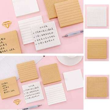 DzdzCrafts 6-Packs Sticky Notes – 480 Sheets of Fun