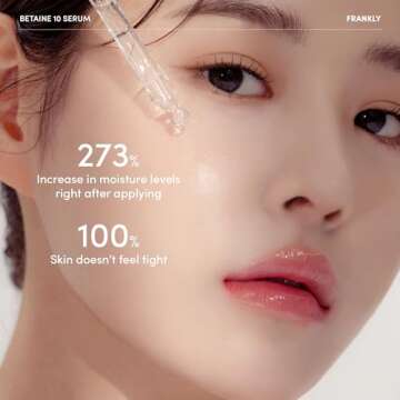 Frankly Betaine 10 Serum - Calm, Soften and Restore skin’s beauty and elasticity | 10% Betaine & 1% Niacinamide Fusion | Vegan & EWG Green | 1.01 fl.oz