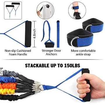 Black Exercise Resistance Bands for Optimal Workouts