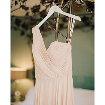 Elegant One Shoulder Chiffon Bridesmaid Dress for Women