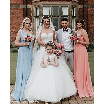 Elegant One Shoulder Chiffon Bridesmaid Dress for Women