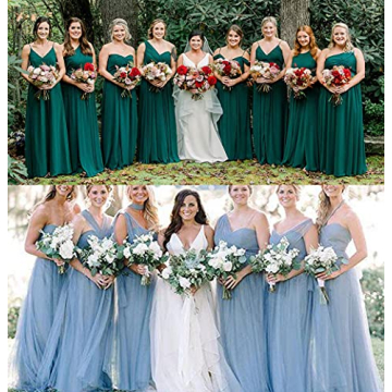 Elegant One Shoulder Chiffon Bridesmaid Dress for Women