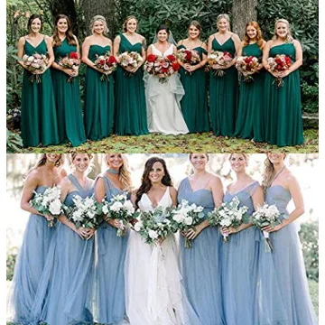 Elegant One Shoulder Chiffon Bridesmaid Dress for Women