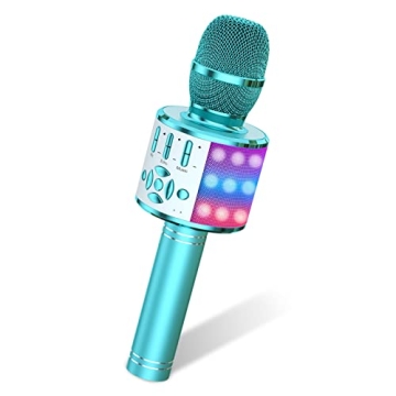 Amazmic Kids Karaoke Microphone with LED Light