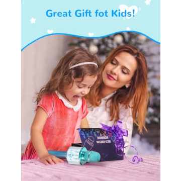 Amazmic Kids Karaoke Microphone with LED Light