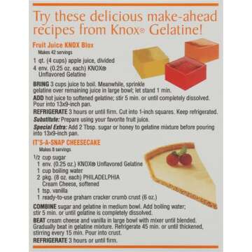 Knox Unflavored Gelatin (4 Envelopes)