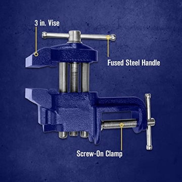 IRWIN Clamp-On Vise, Portable Tool for DIY Projects