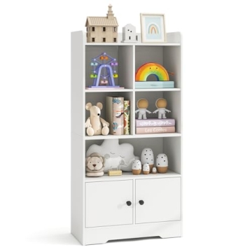 Costzon Kids Toy Storage Cabinet - 43.5" Tall Organizer