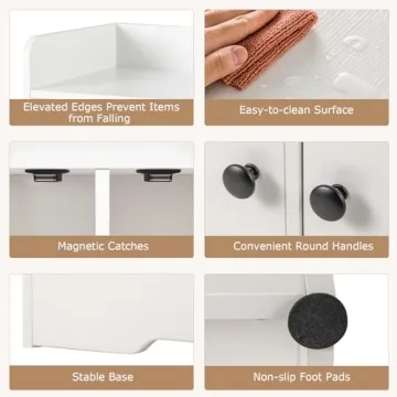 Costzon Kids Toy Storage Cabinet - 43.5" Tall Organizer