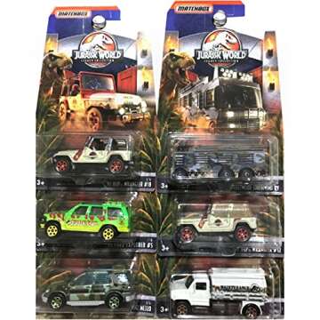 MATCHBOX JURASSIC WORLD DIE-CAST SET FOR KIDS & COLLECTORS