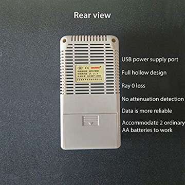 Handheld Geiger Counter Nuclear Radiation Detector, Professional High Accuracy Nuclear Radiation Meter Beta Gamma X Ray Data Tester Marble Dosimeter