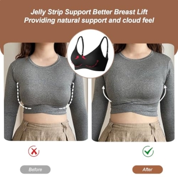 OEAK Wireless V Neck Push Up Bra - Perfect Comfort