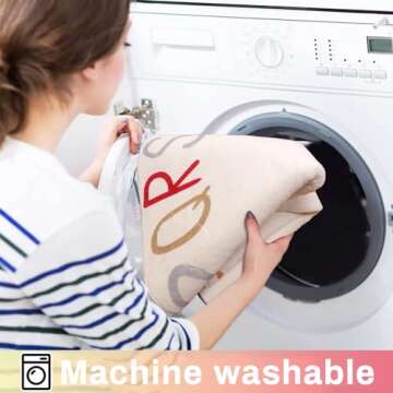 LIVEBOX Colorful Play Room Round Kids Rug for Nursery,ABC Rainbow Rug for Playroom, Small Circle Rug...