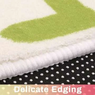 LIVEBOX Colorful Play Room Round Kids Rug for Nursery,ABC Rainbow Rug for Playroom, Small Circle Rug for Classroom, Washable Rugs Educational Alphabet Carpet for Boys Girls Dorm (40",Multi Color)