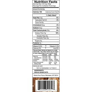 Gluten-Free Prairie Toasted Oat Flour, Certified Gluten Free Purity Protocol, Non-GMO, Vegan, 1 Pound