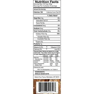 Gluten-Free Prairie Toasted Oat Flour, Certified Gluten Free Purity Protocol, Non-GMO, Vegan, 1 Pound