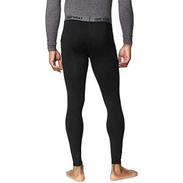 32 Degrees Men's Thermal Baselayer Pant Leggings - 2 Pack