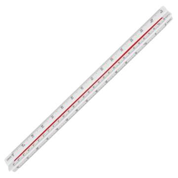 Staedtler 12-Inches Architect Triangular Scale (98718-31BK)