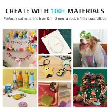 LOKLiK iCraft by HTVRONT Cutting Machine - 5 in 1 Vinyl Cutter Machine with 5X Cutting Force, Cuts 100+ Materials, AI Painting, 13'' Smart Die Cutting Machine for All Crafts Cards 3D Arts Home Decor