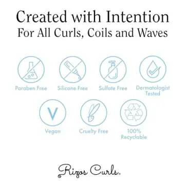 Rizos Curls Beach Waves Texturizing Salt Spray, Enhance Texture & Volume, Nourish and Enhance Definition with Blue Agave Extract, Red Algae & Prickly Pear Cactus, 6.8 oz