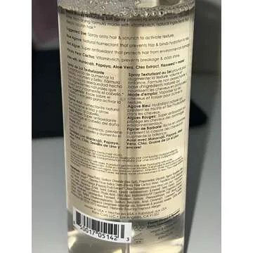 Rizos Curls Beach Waves Texturizing Salt Spray, Enhance Texture & Volume, Nourish and Enhance Definition with Blue Agave Extract, Red Algae & Prickly Pear Cactus, 6.8 oz